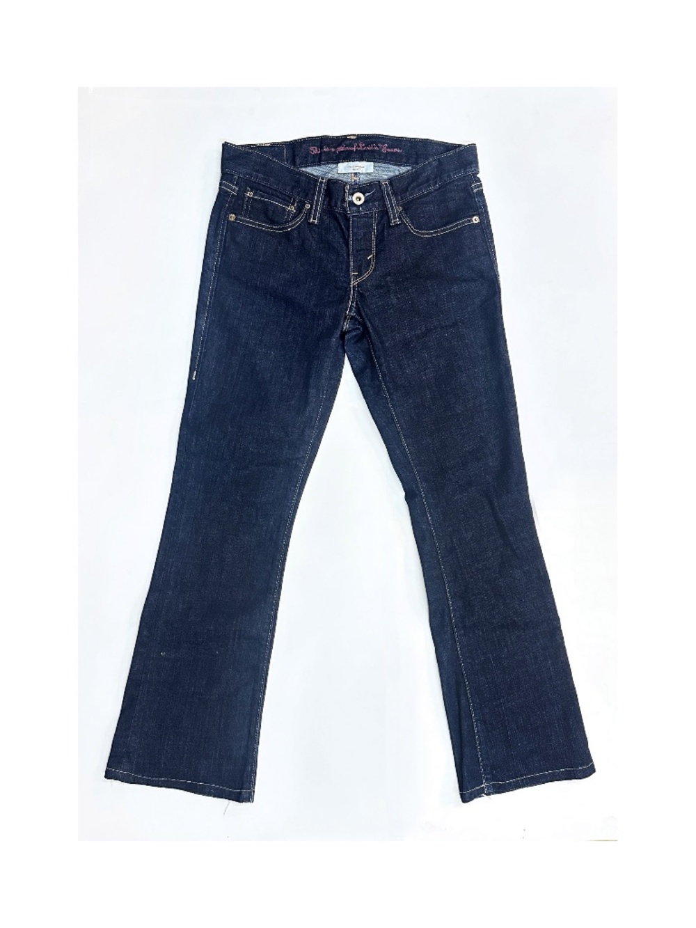 Levi's 522 Jeans Ultra Low Boot Cut Women’s 0M Bootcut Cowboy Western Dark Wash